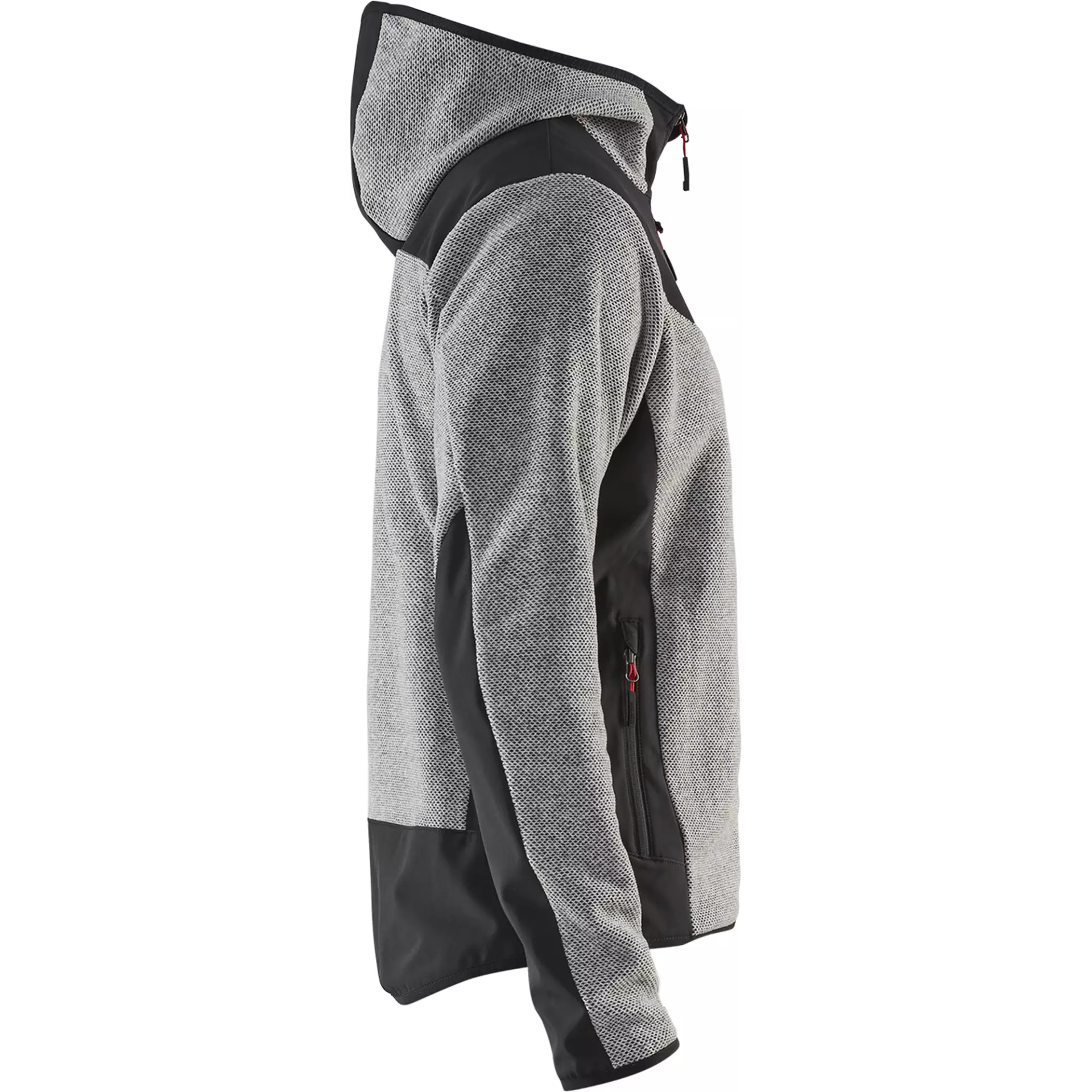 Blåkläder 594025369099, Softshell Knit Jacket, Grey Melange/Black, image 2