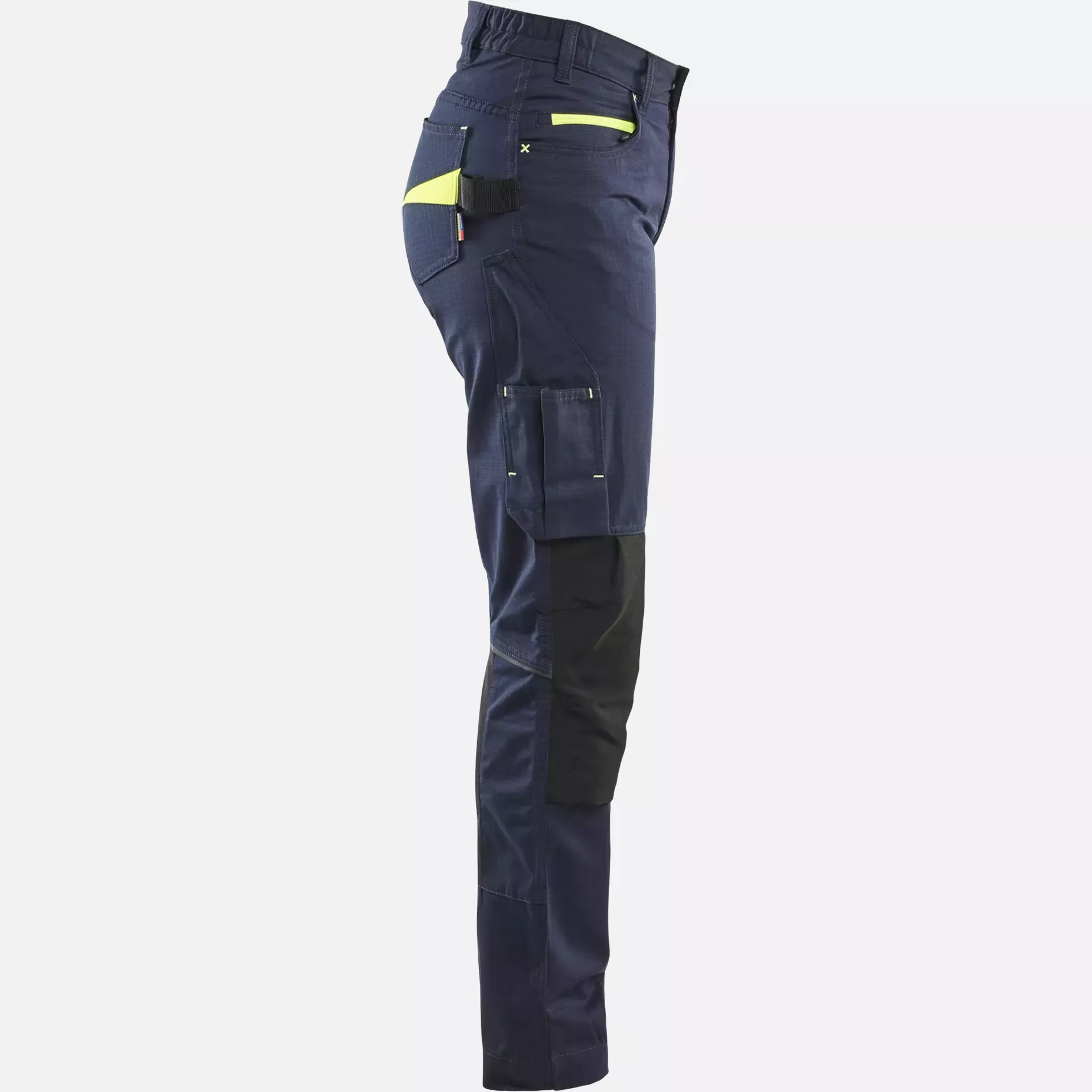Blaklader 719513308633, Women's Stretch Work Trousers, Dark Navy/Yellow, image 2