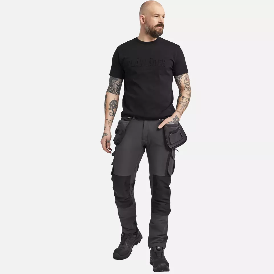 Blaklader 199816449899, X1900 4-Way Stretch Craftsman Work Trousers, Dark Grey/Black, image 5, gallery thumbnail
