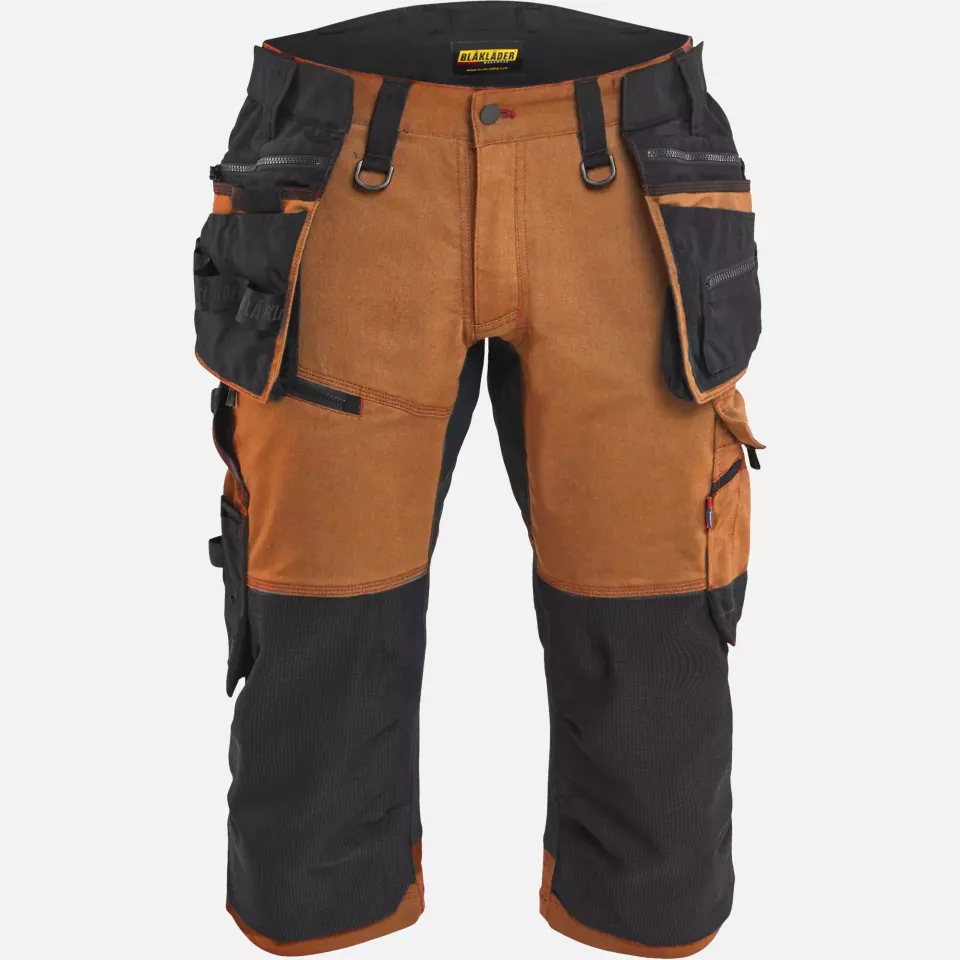 Blaklader 197711494099, STRIKER Stretch Pirate Shorts, Rust/Black, image 1, gallery thumbnail