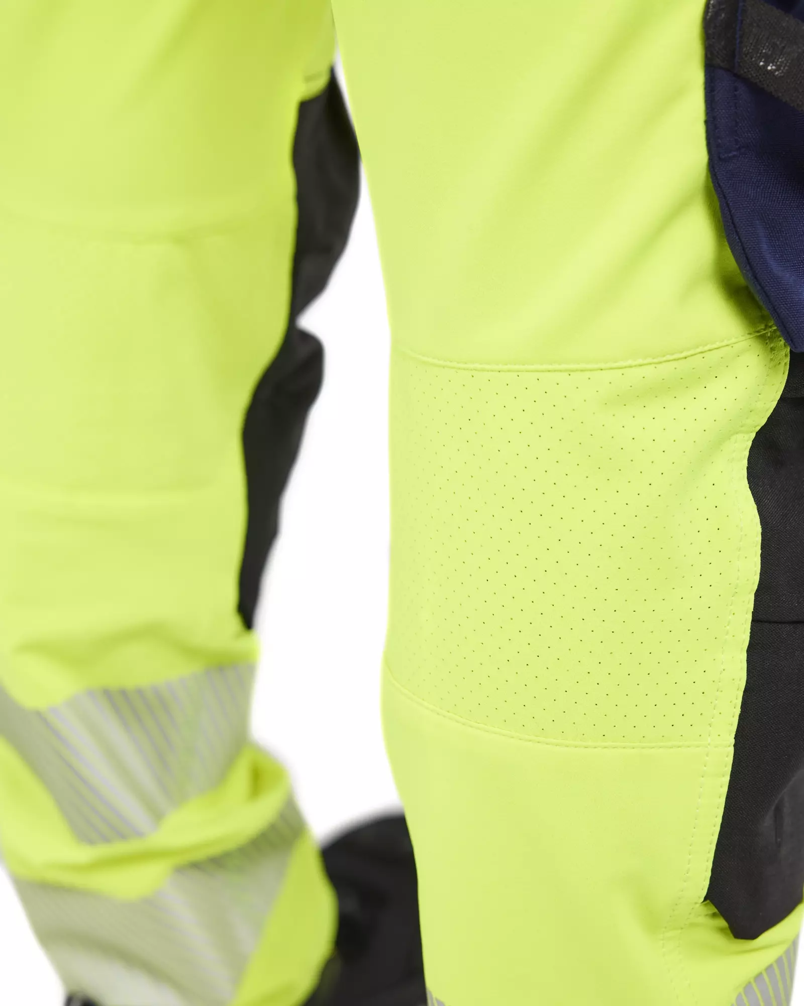Blaklader 702216483389, High Vis Ladies 4-Way Stretch Trousers, Yellow/Navy Blue, image 9