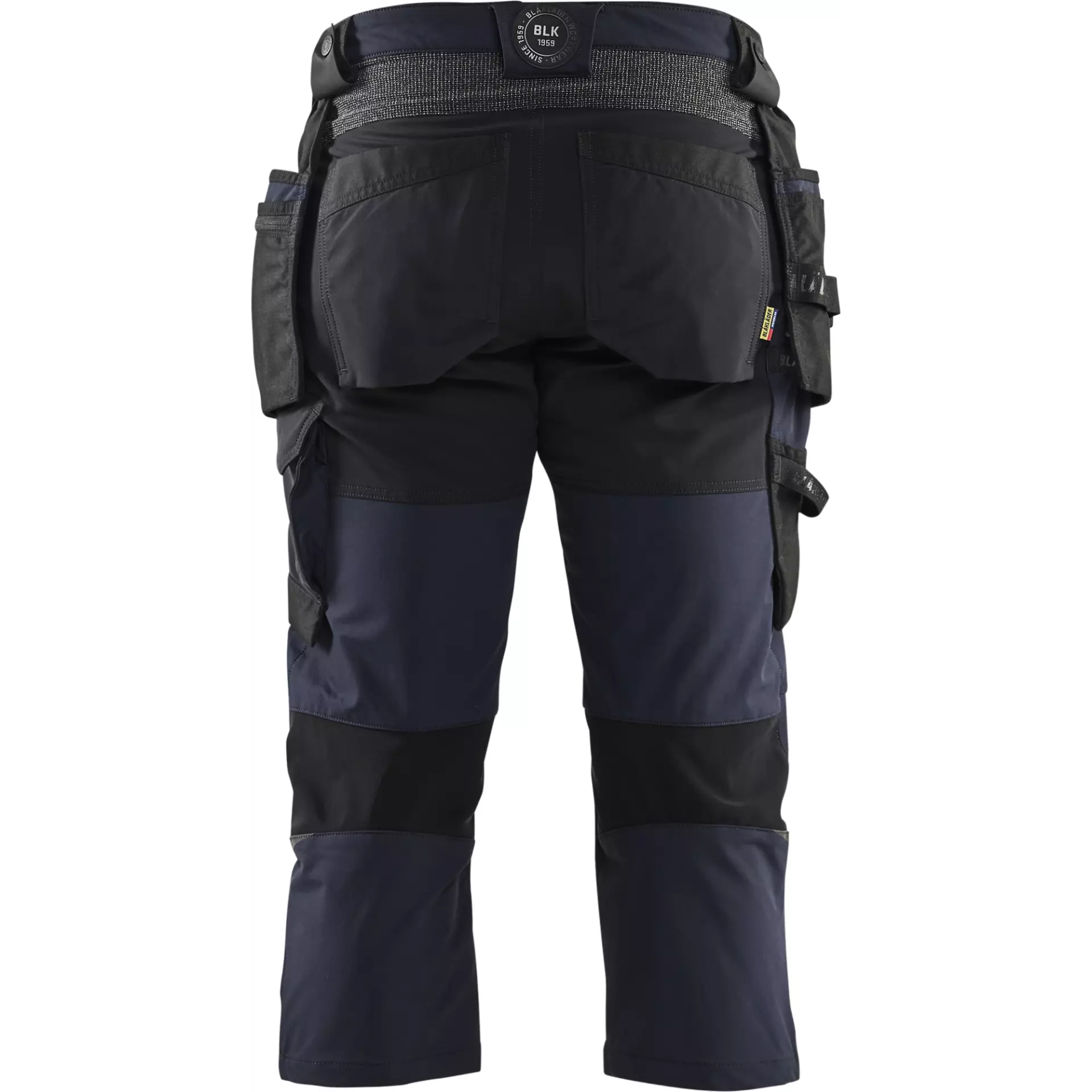 Blåkläder 152116458699, 4-Way Stretch Craftsmen Cargo Shorts, Dark Navy Blue/Black, image 4