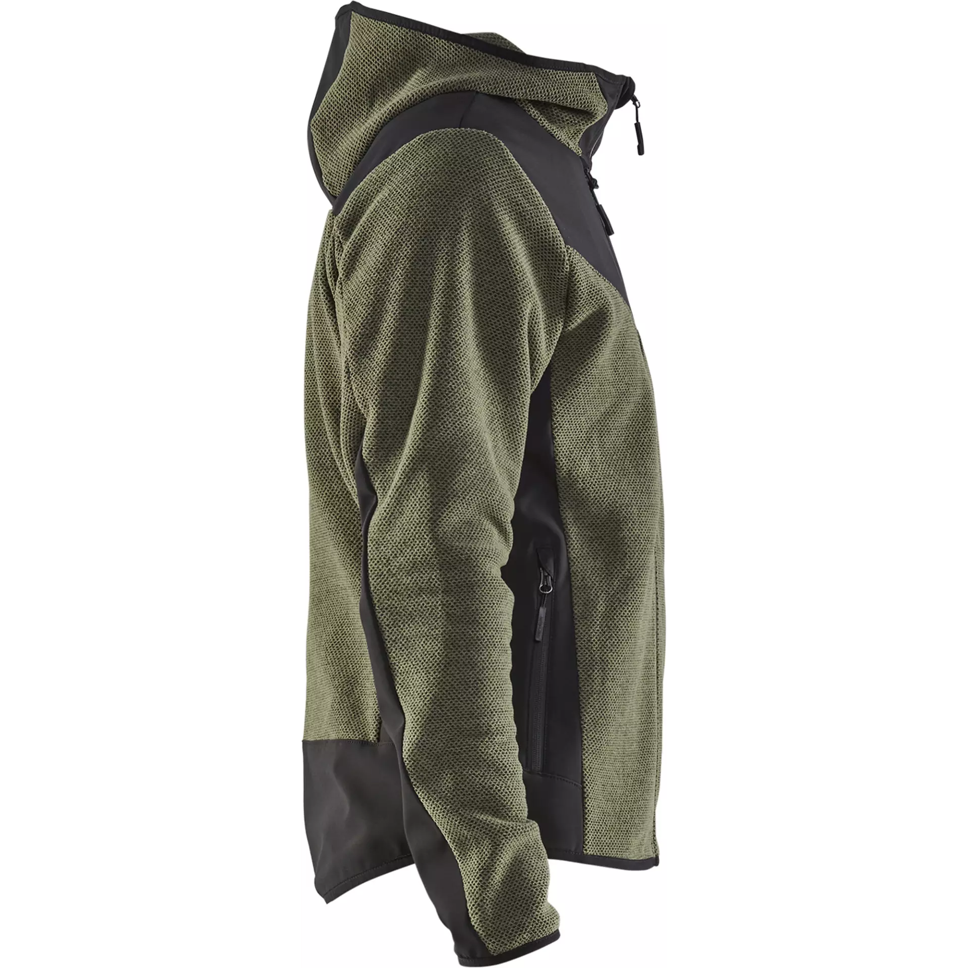 Blåkläder 594025364199, Softshell Strickjacke, Herbstgrün/Schwarz, image 2