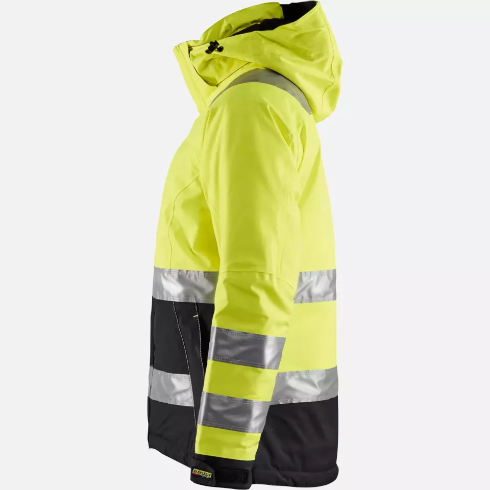 Blaklader 487219873399, High Vis Ladies Winter Jacket, Yellow/Black, image 3, gallery thumbnail