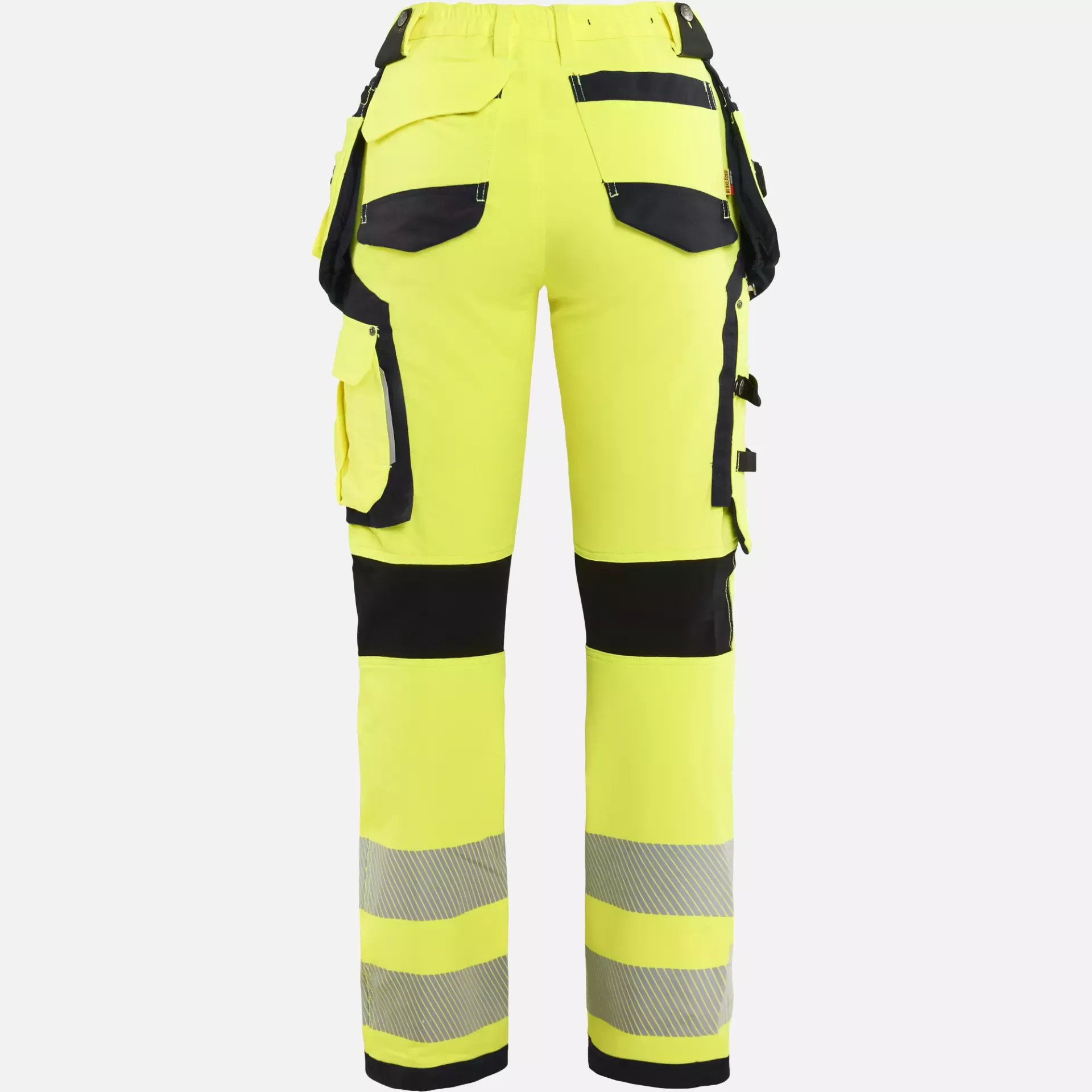 Blaklader 719716423399, High Vis Women's 4-Way Stretch Work Trousers, Yellow/Black, image 4