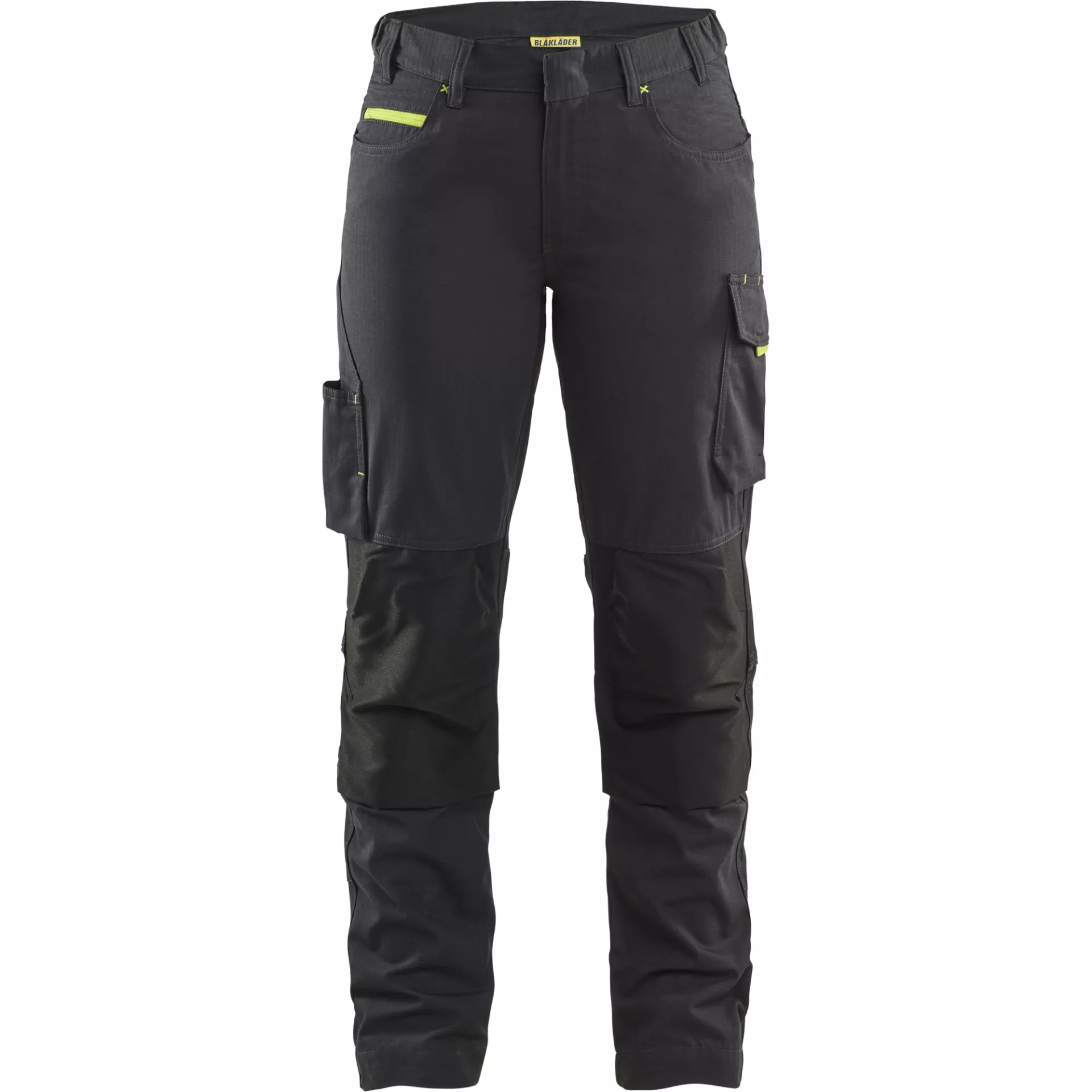 Blaklader 719513309933, Damen Stretch Arbeitshose, Schwarz/Gelb