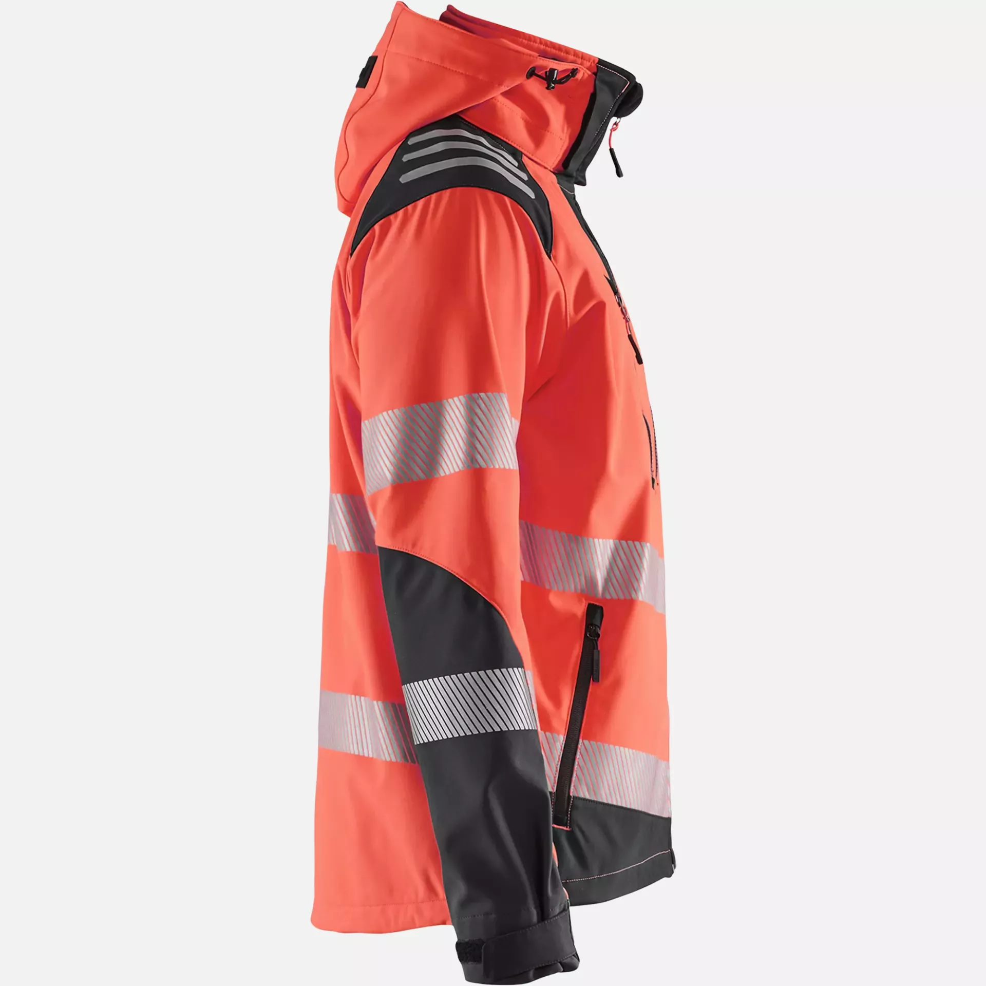 Blaklader 449125135599, High Vis Softshell Jacket, Red/Black, image 2