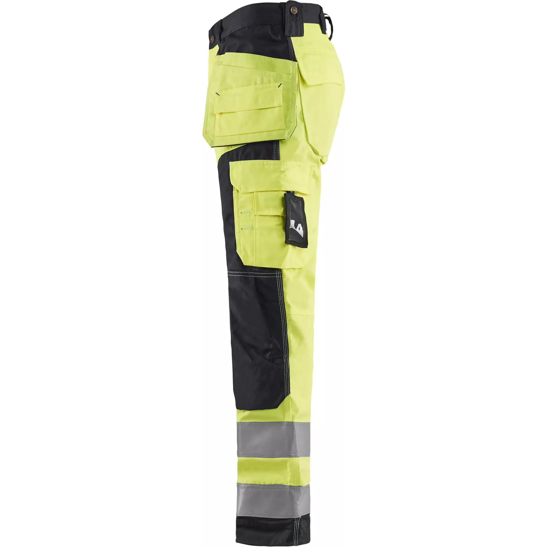 Blåkläder 156818113399, High Vis Craftsman Work Pants, Yellow/Black, image 3