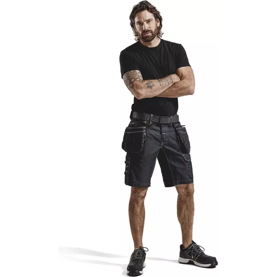 Blaklader 199211418999, X1900 Stretch Craftsman Shorts, Navy/Black, image 5, gallery thumbnail