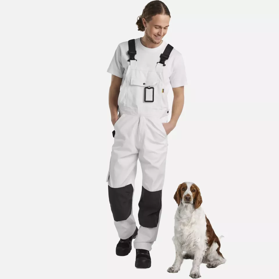 Blaklader 261112101098, Painters Bib and Brace, White/Dark Grey, image 5, gallery thumbnail