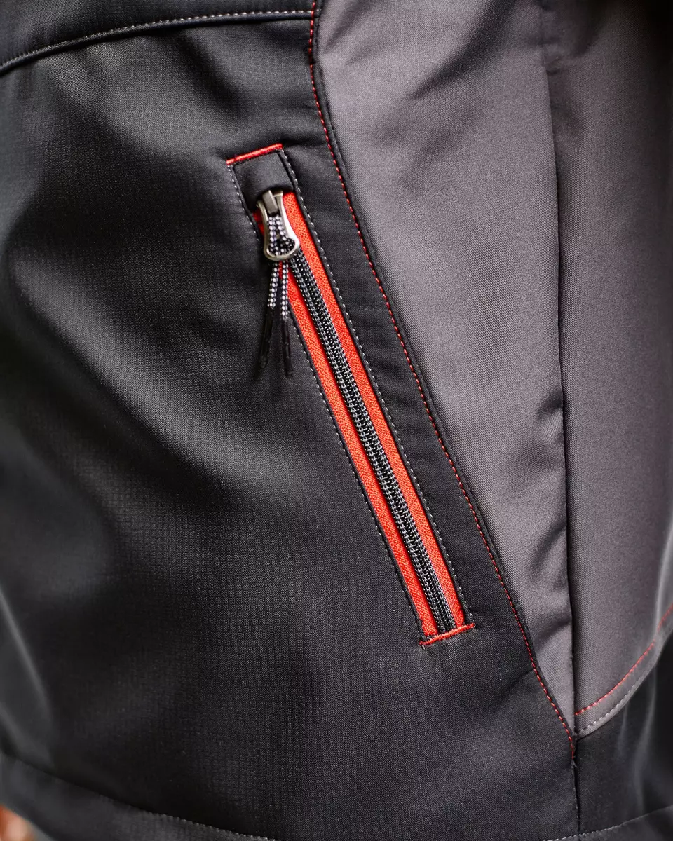 Blaklader 385025169956, Softshell Vest, Black/Red, image 4, gallery thumbnail
