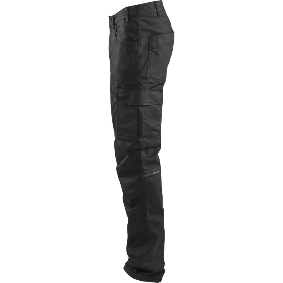 Blaklader 143911419999, Stretch Denim Work Trousers, Black/Black, image 3, gallery thumbnail