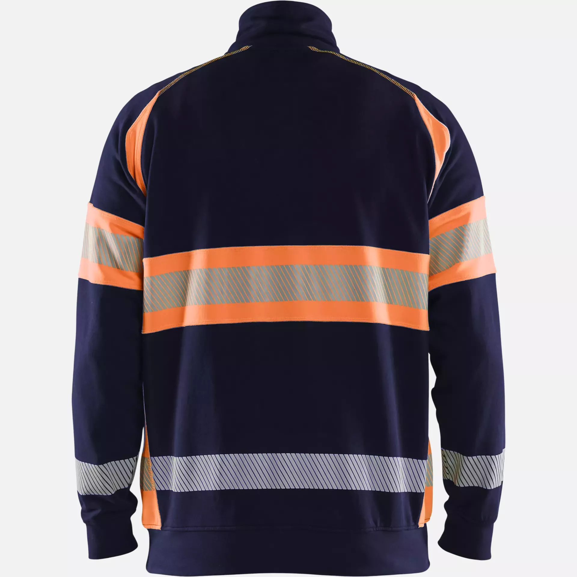 Blaklader 355311588953, High Vis Sweatshirt, Navy Blue/Orange, image 4