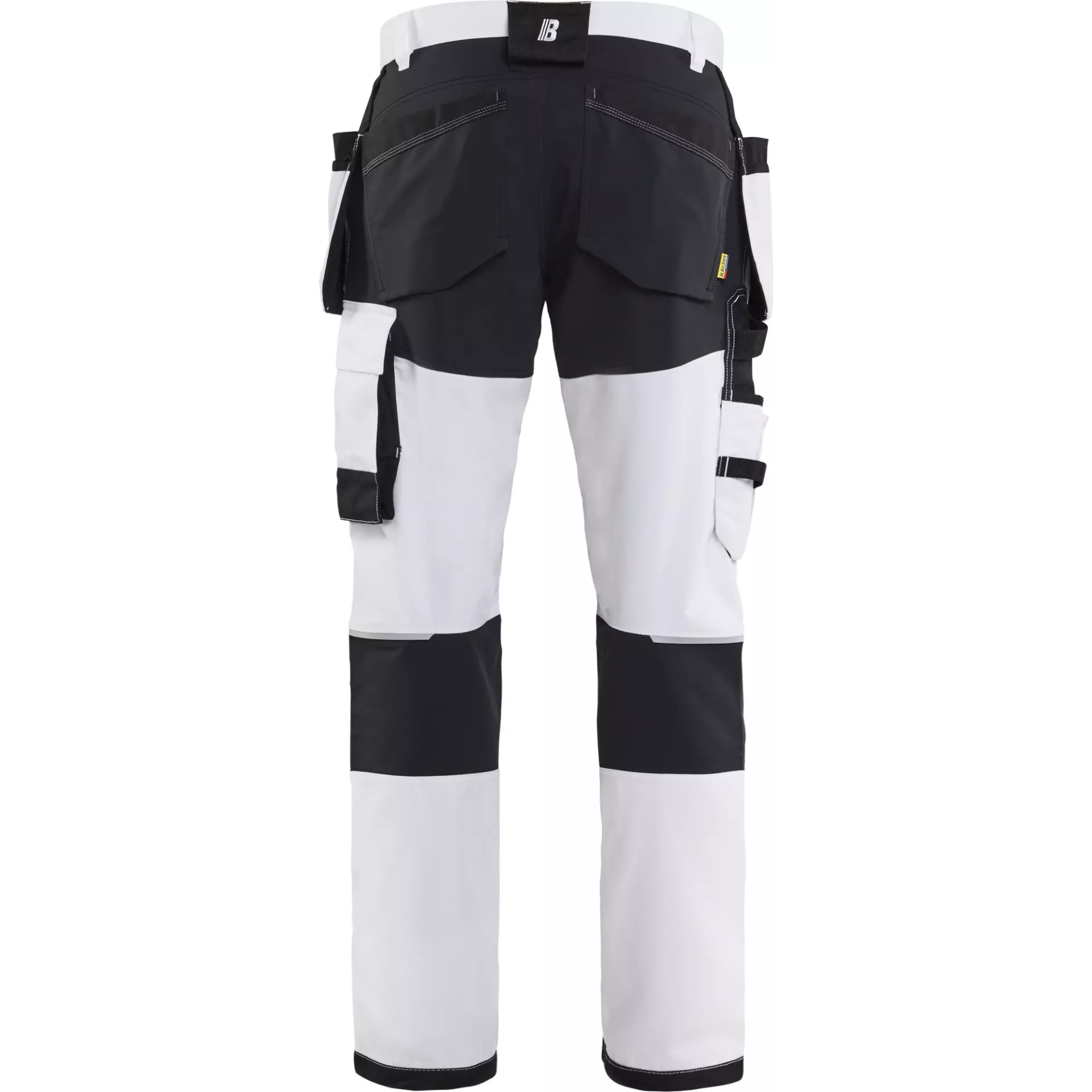 Blåkläder 177018321099, Stretch Painters Trousers, White/Black, image 4