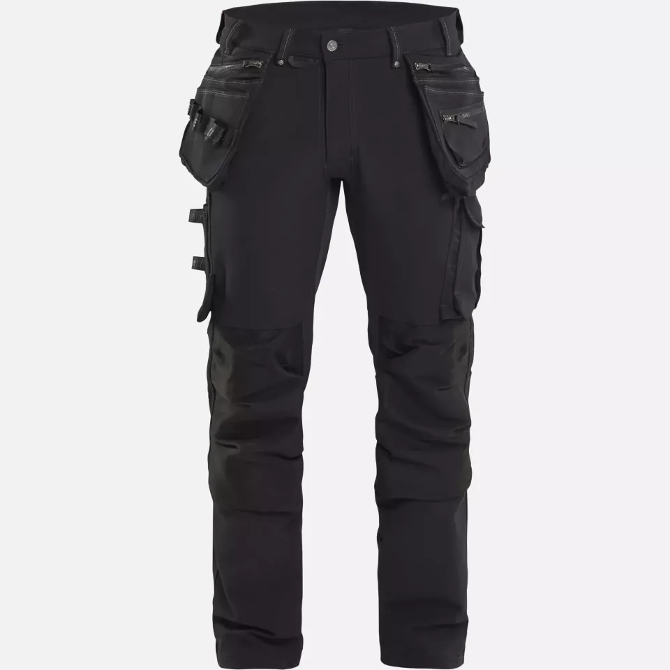Blaklader 199816449900, X1900 4-Way Stretch Craftsman Work Trousers, Black, image 1, gallery thumbnail