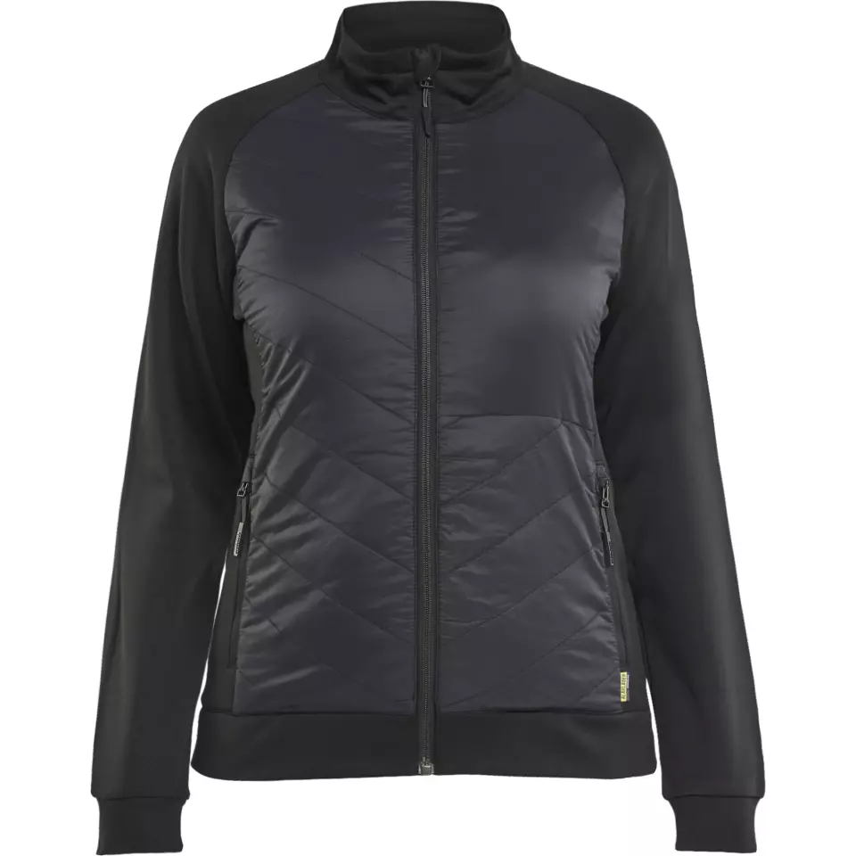 Blåkläder 341925269998, Ladies Hybrid Sweatshirt, Black/Dark Grey, image 1, gallery thumbnail