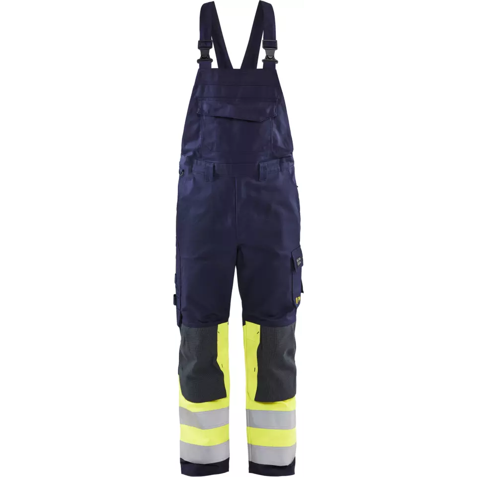 Blaklader 260715148933, Multi-Norm Bib and Brace, Navy/Yellow, image 1, gallery thumbnail