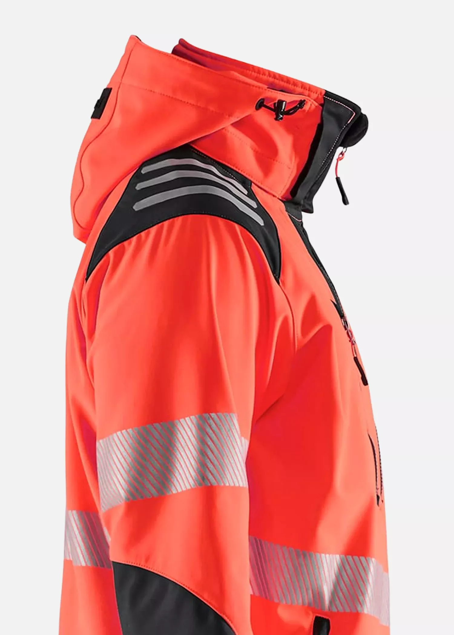 Blaklader 449125135599, High Vis Softshell Jacket, Red/Black, image 7