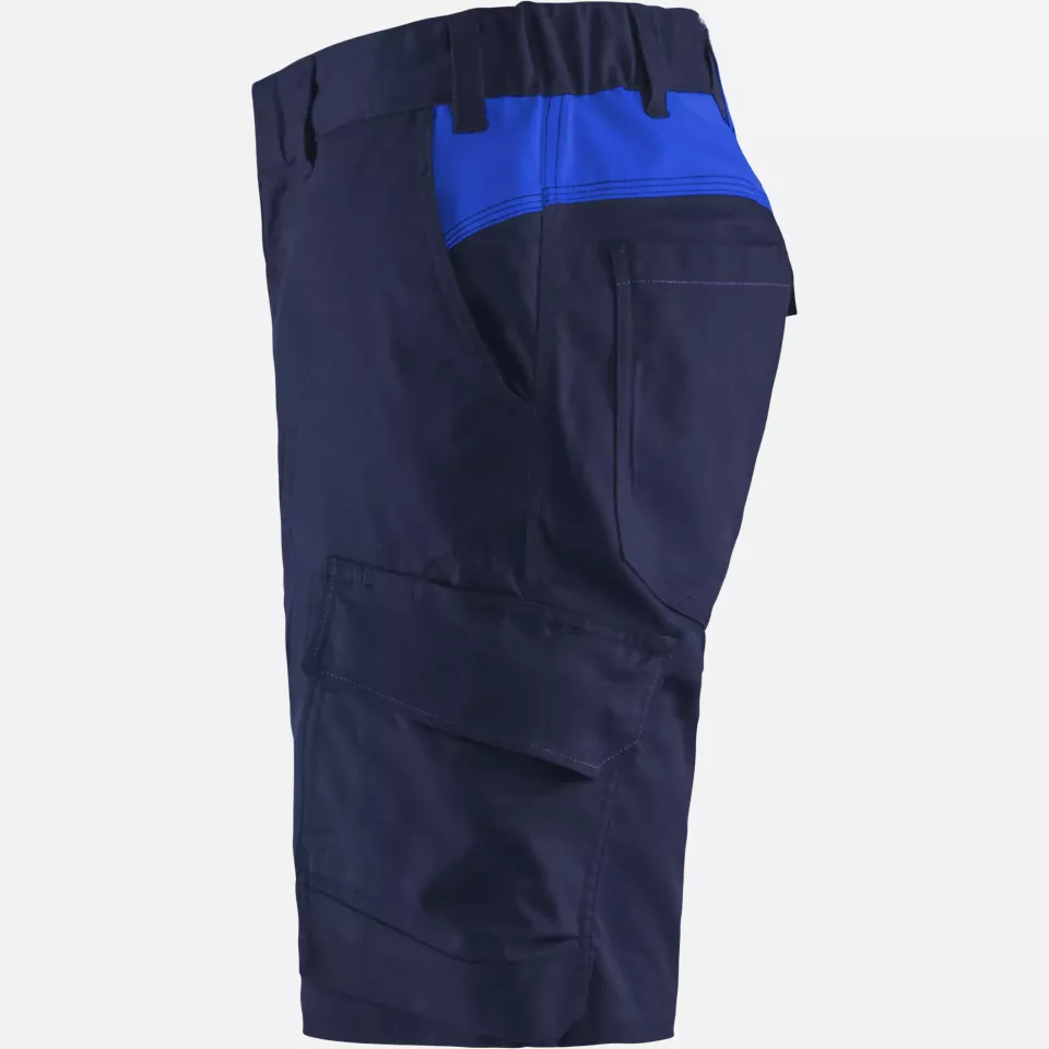 Blaklader 144618328985, Industry Stretch Shorts, Navy/Royal Blue, image 3, gallery thumbnail