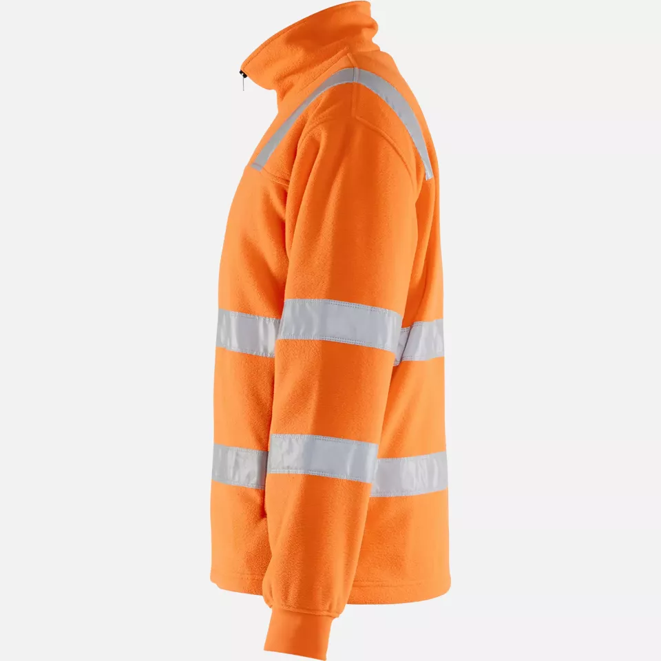 Blaklader 483325605300, High Vis Fleece Jacket, Orange, image 3, gallery thumbnail