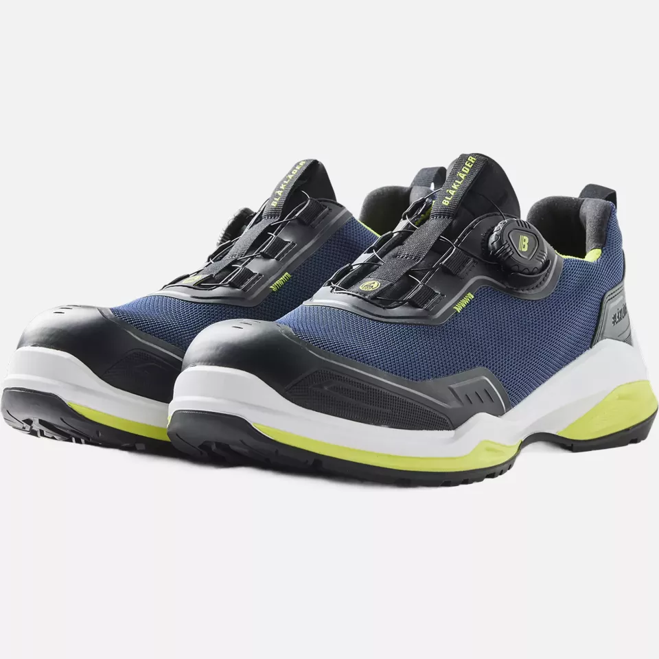 Blaklader 248600008643, STRIKER Safety Shoe, Dark Blue/Lime Green, image 3, gallery thumbnail
