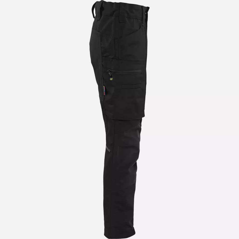 Blaklader 522018459900, Kids Work Trousers Stretch, Black, image 2, gallery thumbnail