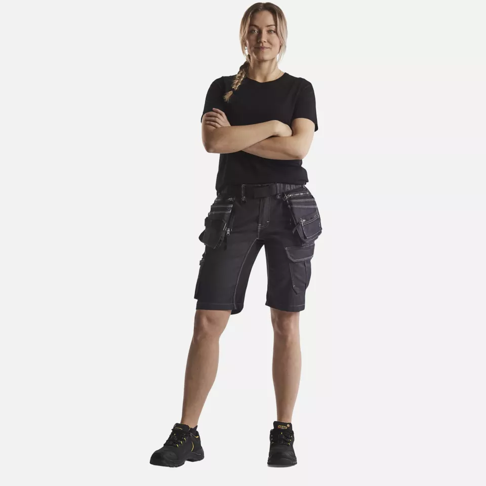 Blaklader 799211418999, Damen Handwerker Shorts X1900 Stretch, Marineblau/Schwarz, image 5, gallery thumbnail