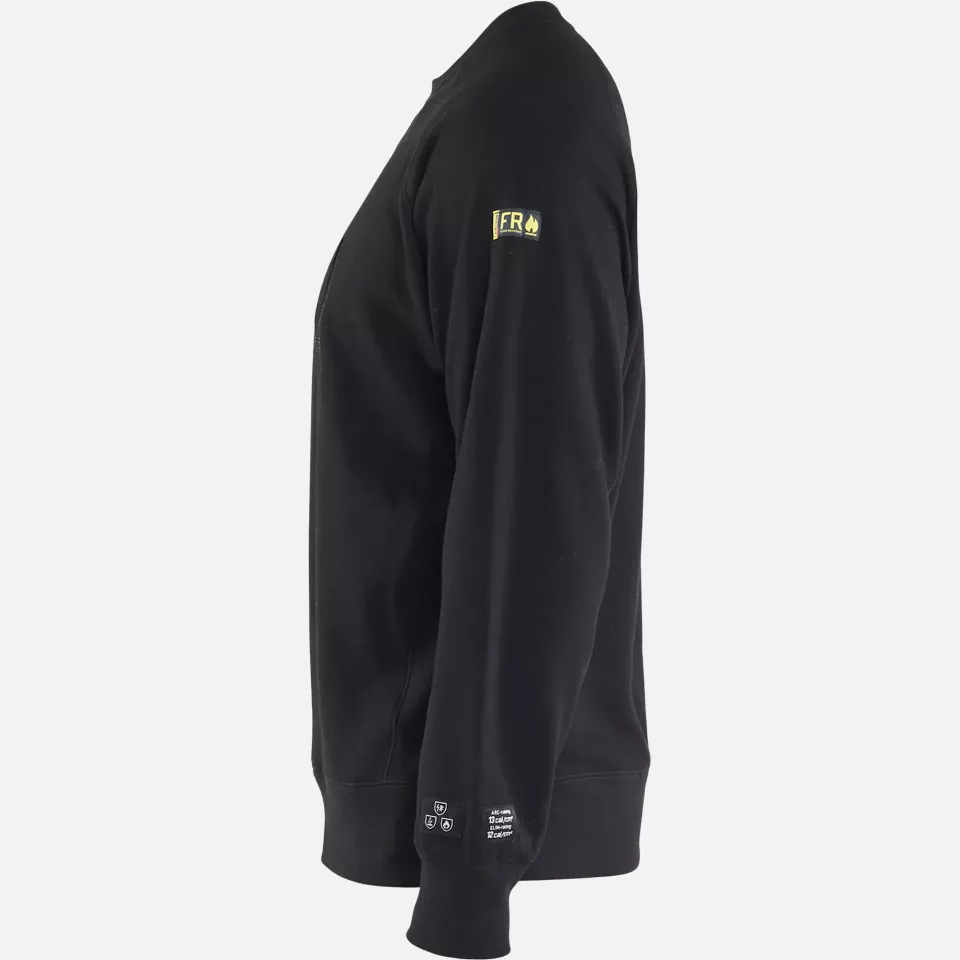 Blaklader 347717629900, Flame Resistant Sweatshirt, Black, image 3, gallery thumbnail