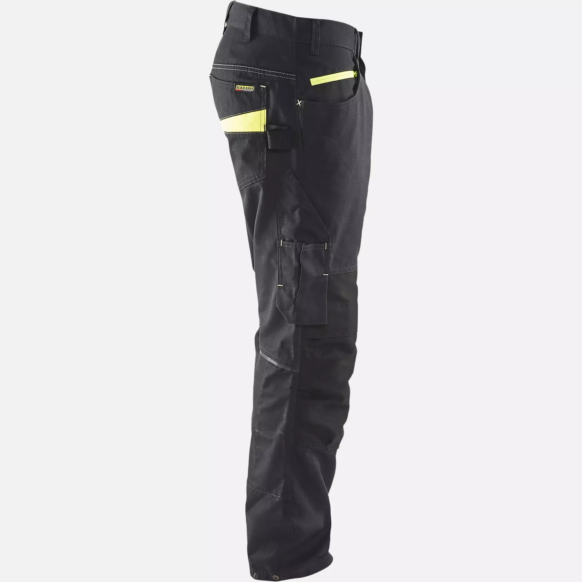 Blaklader 149513309933, Stretch Work Trousers, Black/Yellow, image 2
