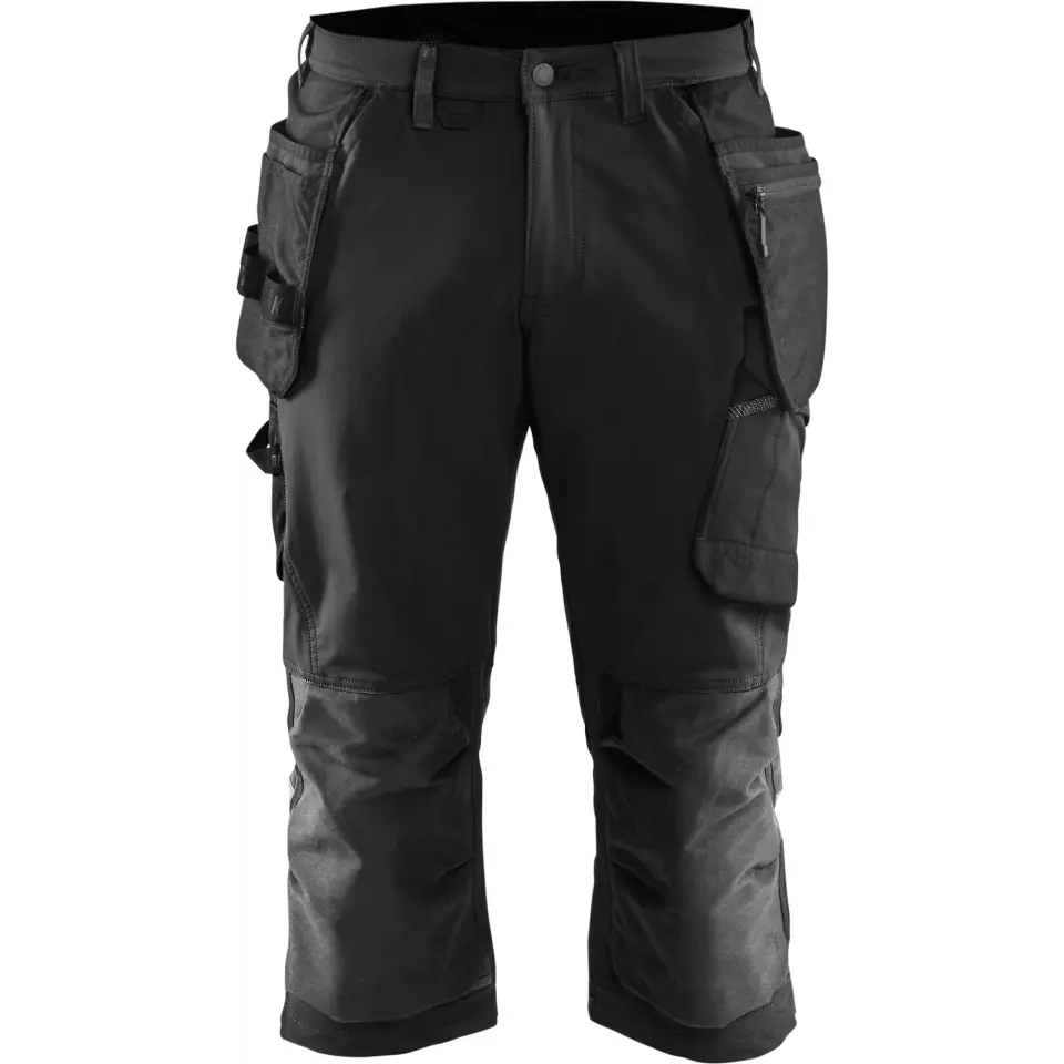 Blaklader 152116459998, 4-Way Stretch Craftsman Pirate Trousers, Black/Dark Grey, image 1, gallery thumbnail