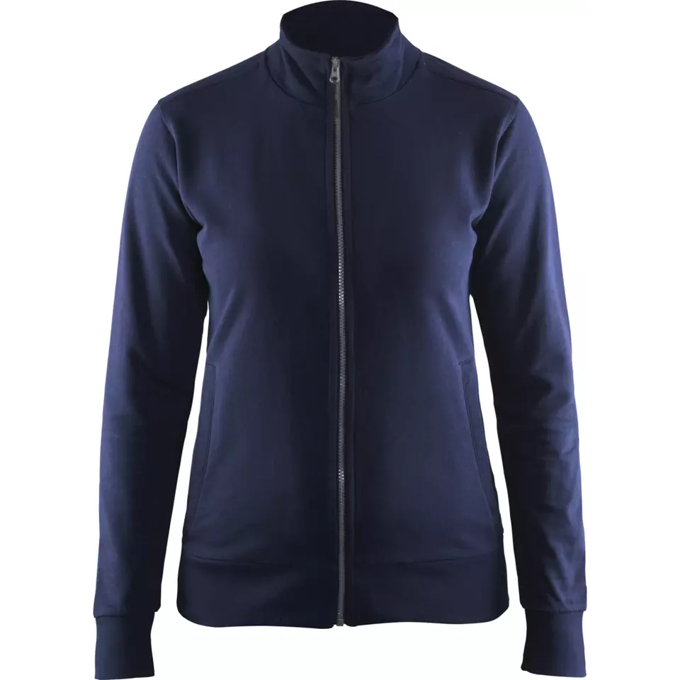 Blaklader 337211588900, Ladies Sweatshirt Jacket, Navy, image 1, gallery thumbnail