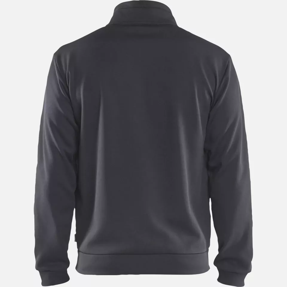 Blaklader 336225269699, Sweat Jacket with Zipper, Medium Grey/Black, image 4, gallery thumbnail