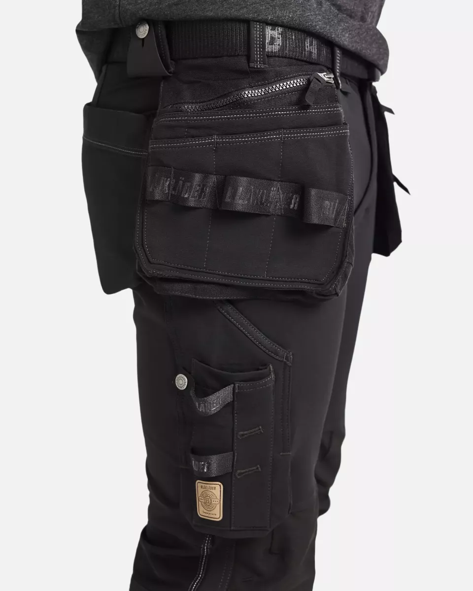 Blaklader 199816449900, X1900 4-Way Stretch Craftsman Work Trousers, Black, image 8, gallery thumbnail