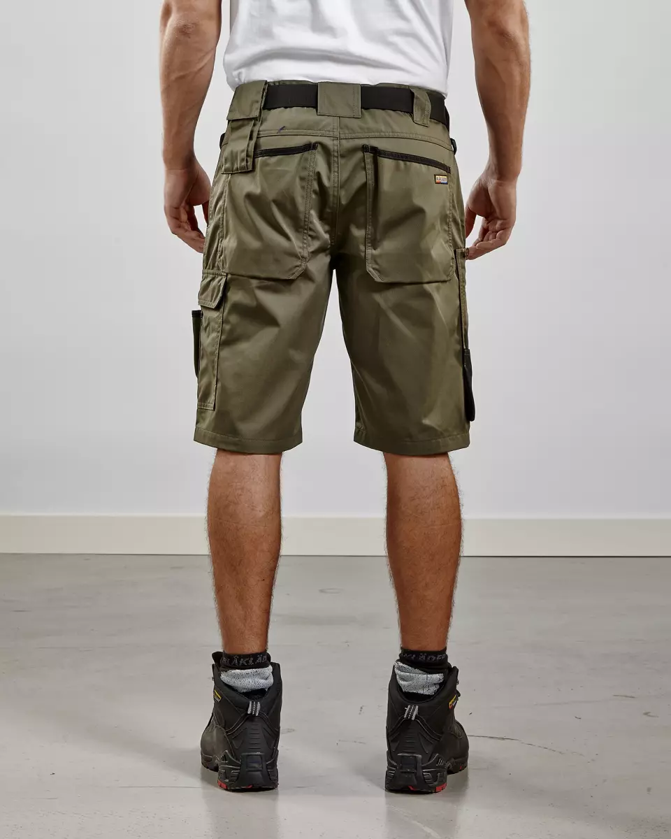 Blaklader 146418354600, Garden Shorts, Army Green, image 5, gallery thumbnail