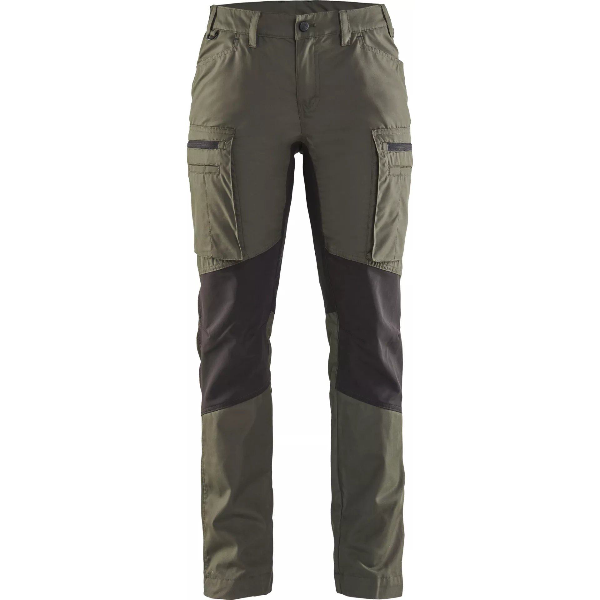 Blaklader 715918454699, Damen Stretch Arbeitshose, Armygrün/Schwarz
