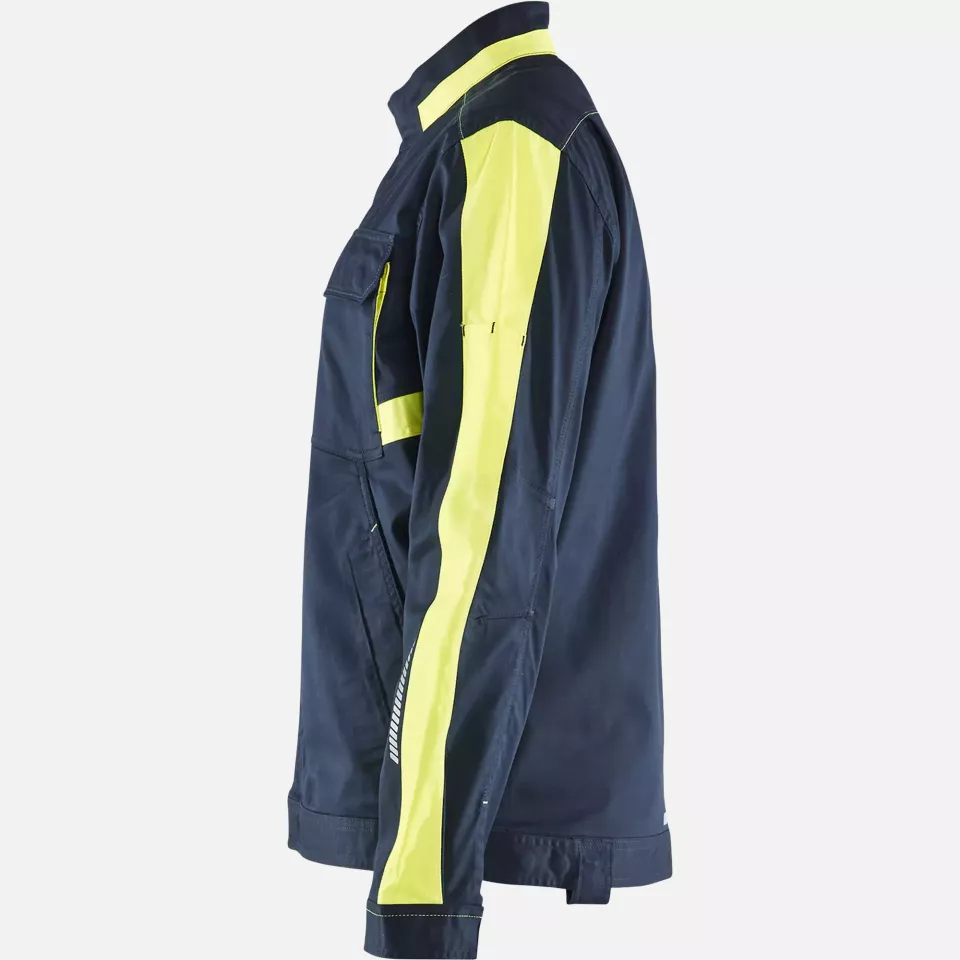 Blaklader 444418328633, Industrie Stretch Jacke, Dunkel Marineblau/Gelb, image 3, gallery thumbnail