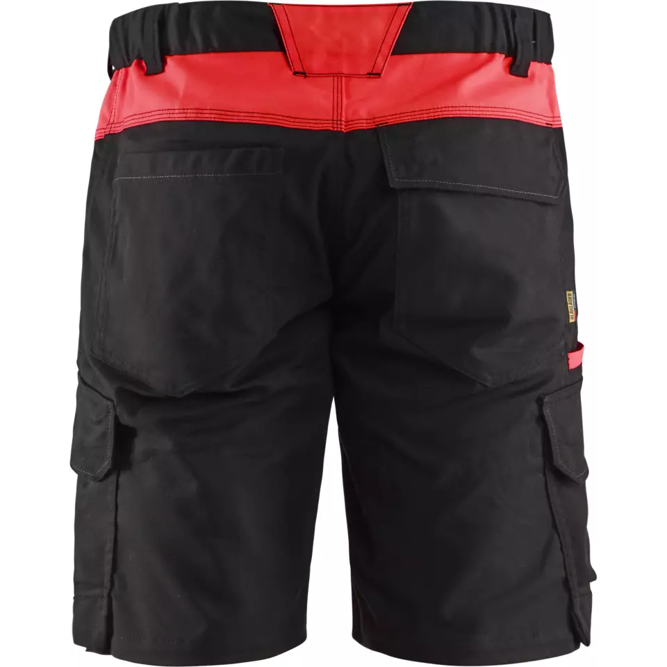 Blaklader 144618329956, Industry Stretch Shorts, Black/Red, image 4, gallery thumbnail