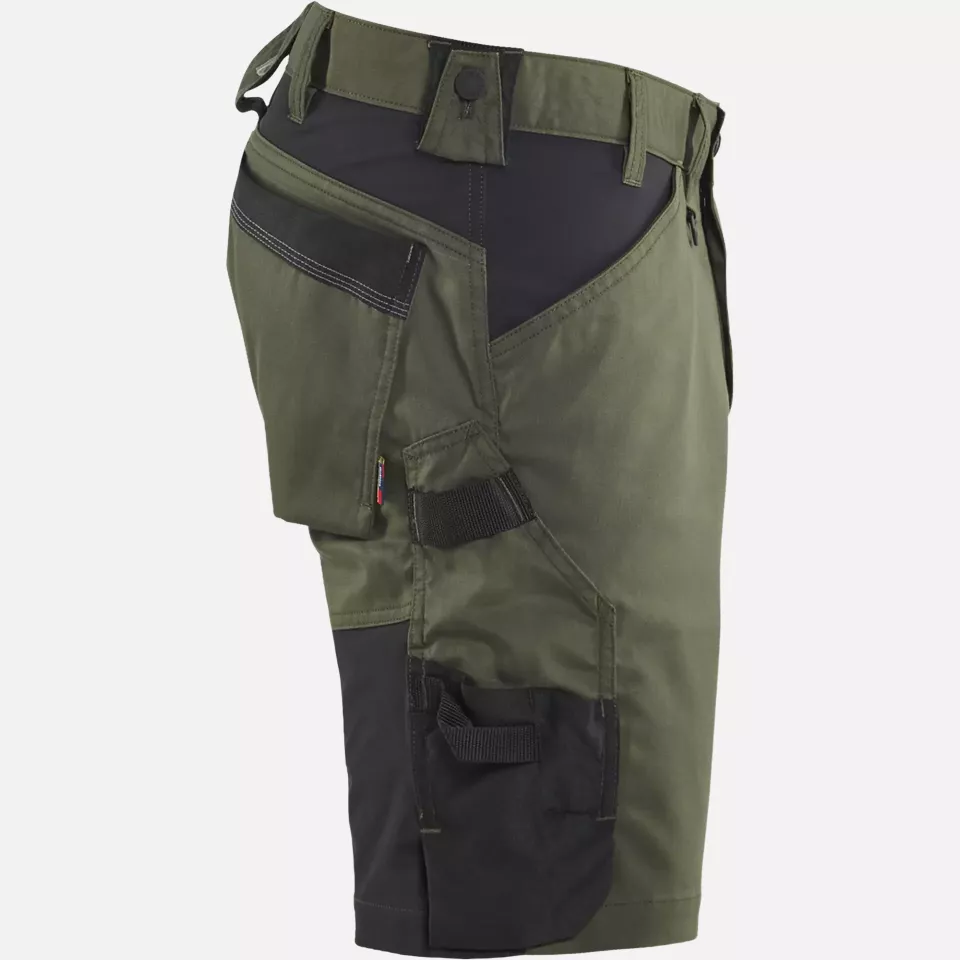 Blaklader 175318324298, Stretch Handwerker Shorts, Waldgrün/Schwarz, image 2, gallery thumbnail
