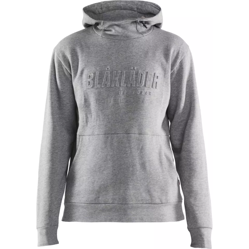Blaklader 356011579000, 3D Women's Hooded Sweatshirt, Grey Melange