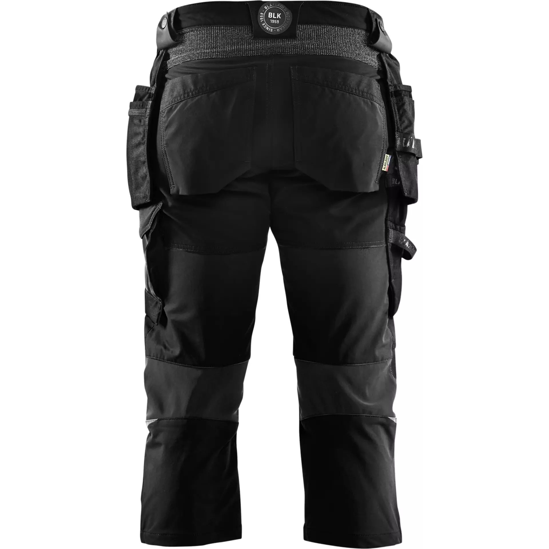 Blaklader 152116459998, 4-Way Stretch Craftsman Pirate Trousers, Black/Dark Grey, image 4