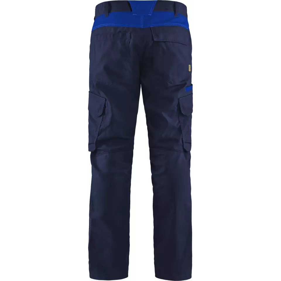 Blaklader 144418328985, Industry Stretch Work Trousers, Navy/Royal Blue, image 3, gallery thumbnail