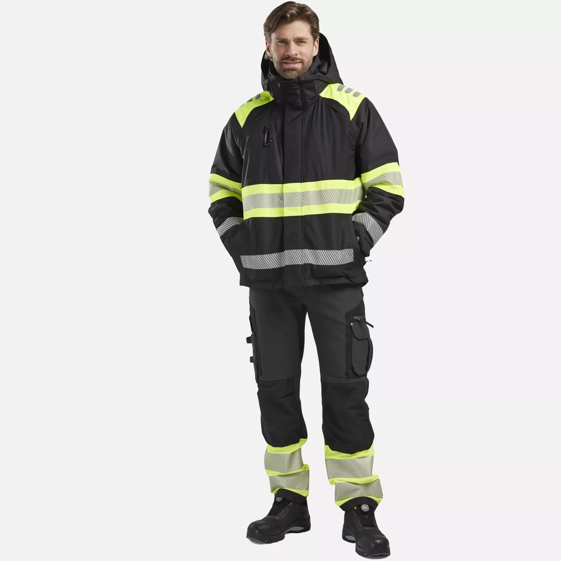 Blaklader 448019779933, High Vis Winter Jacket, Black/Yellow, image 5
