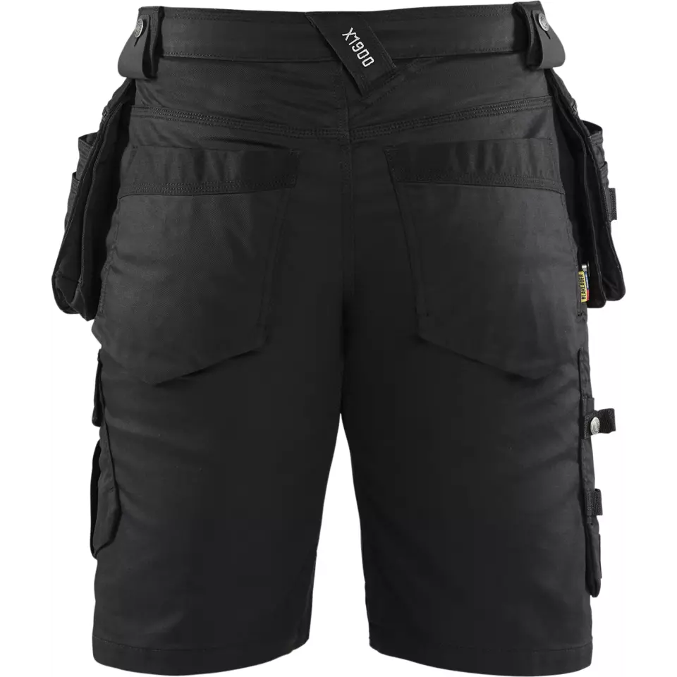 Blaklader 199211419999, X1900 Stretch Craftsman Shorts, Black/Black, image 4, gallery thumbnail