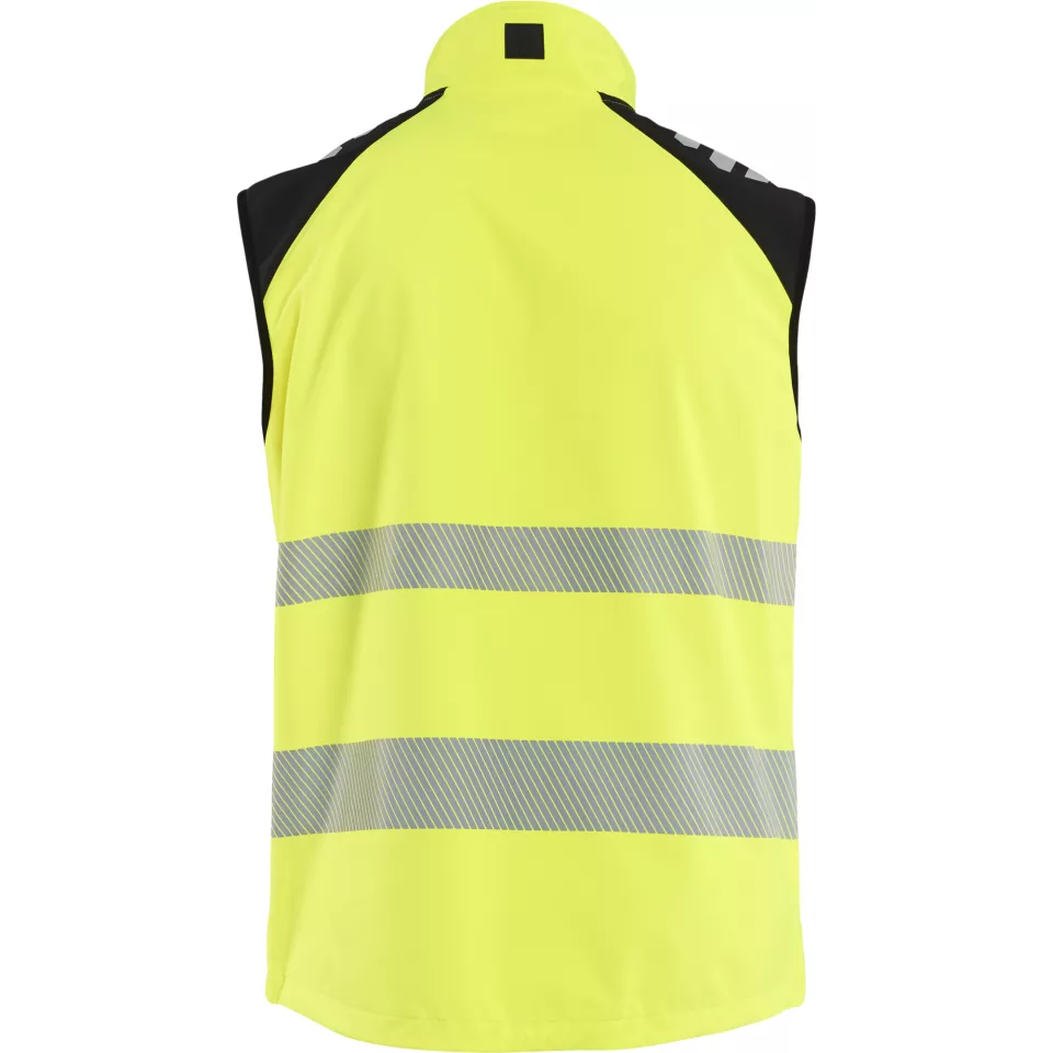 Blaklader 309125133399, High Vis Softshell Vest, High Vis Yellow/Black, image 4, gallery thumbnail