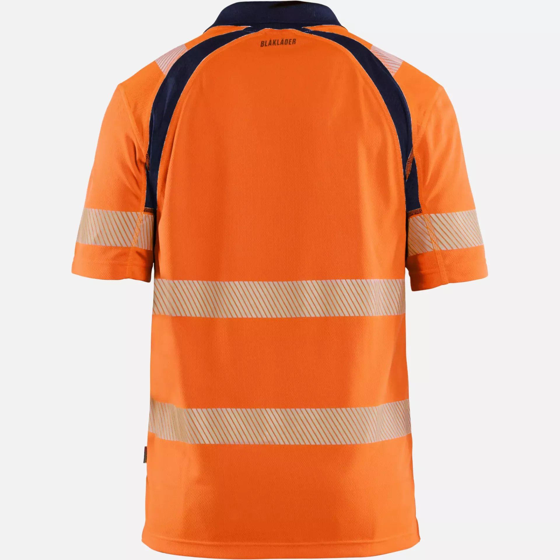Blaklader 359510135389, High Vis UV Protection Polo Shirt, Orange/Navy, image 4