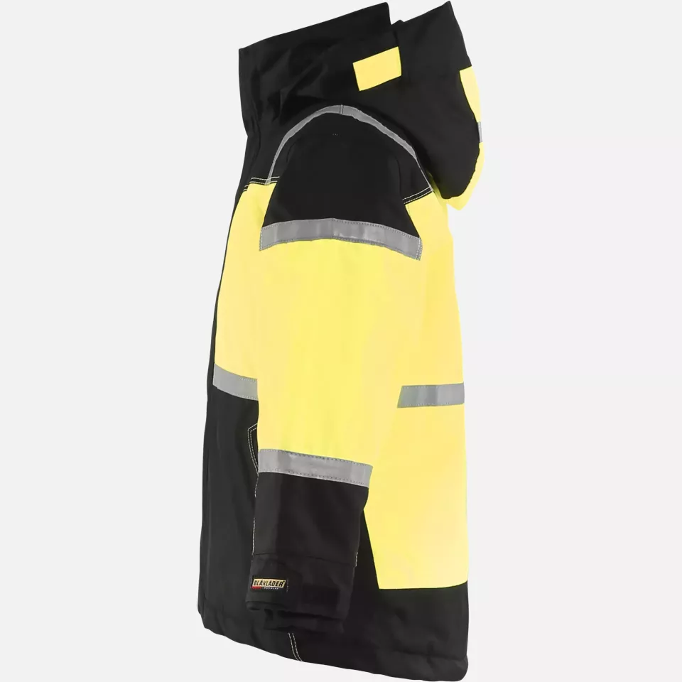Blaklader 485819779933, Children's Winter Jacket, Black/Yellow, image 3, gallery thumbnail