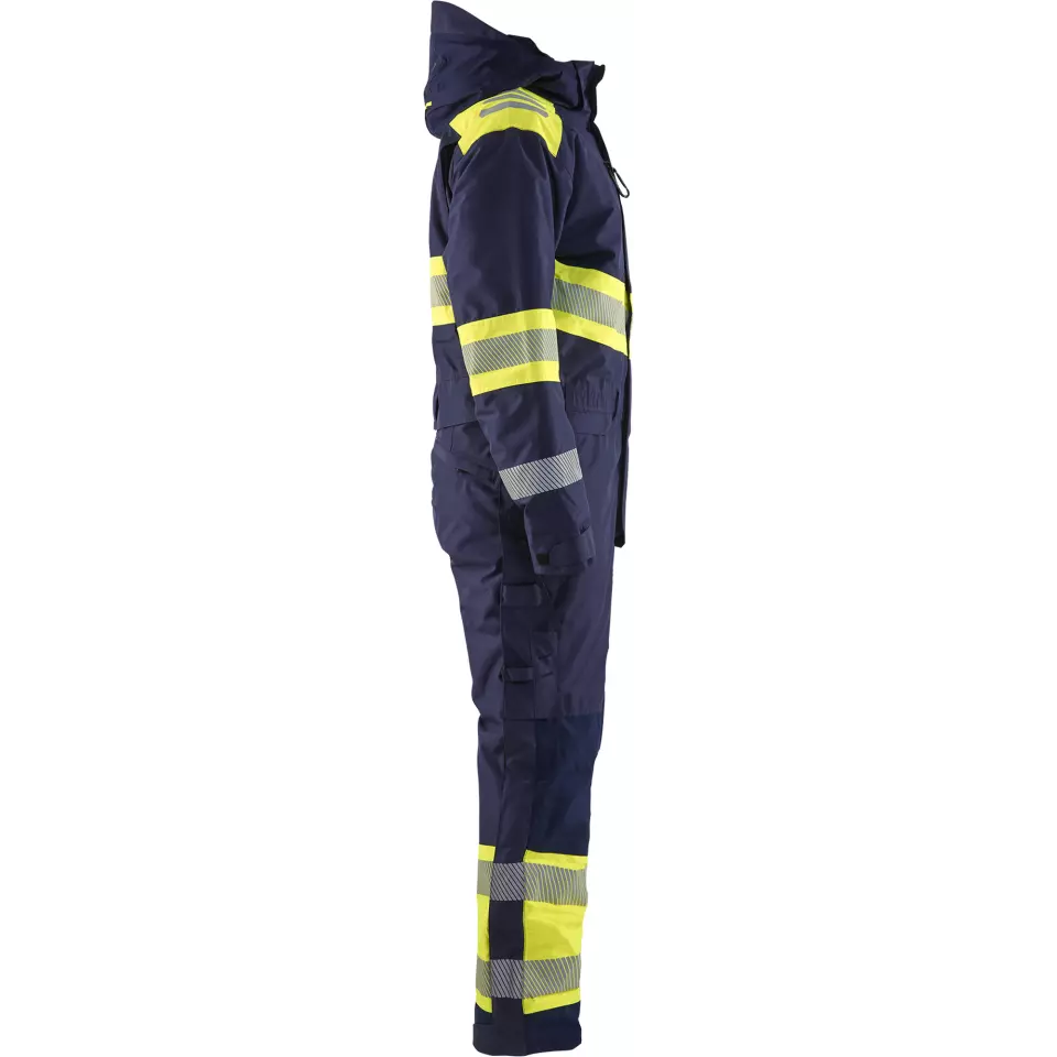 Blaklader 672019778933, High Vis Winter Coverall, Navy/Yellow, image 2, gallery thumbnail