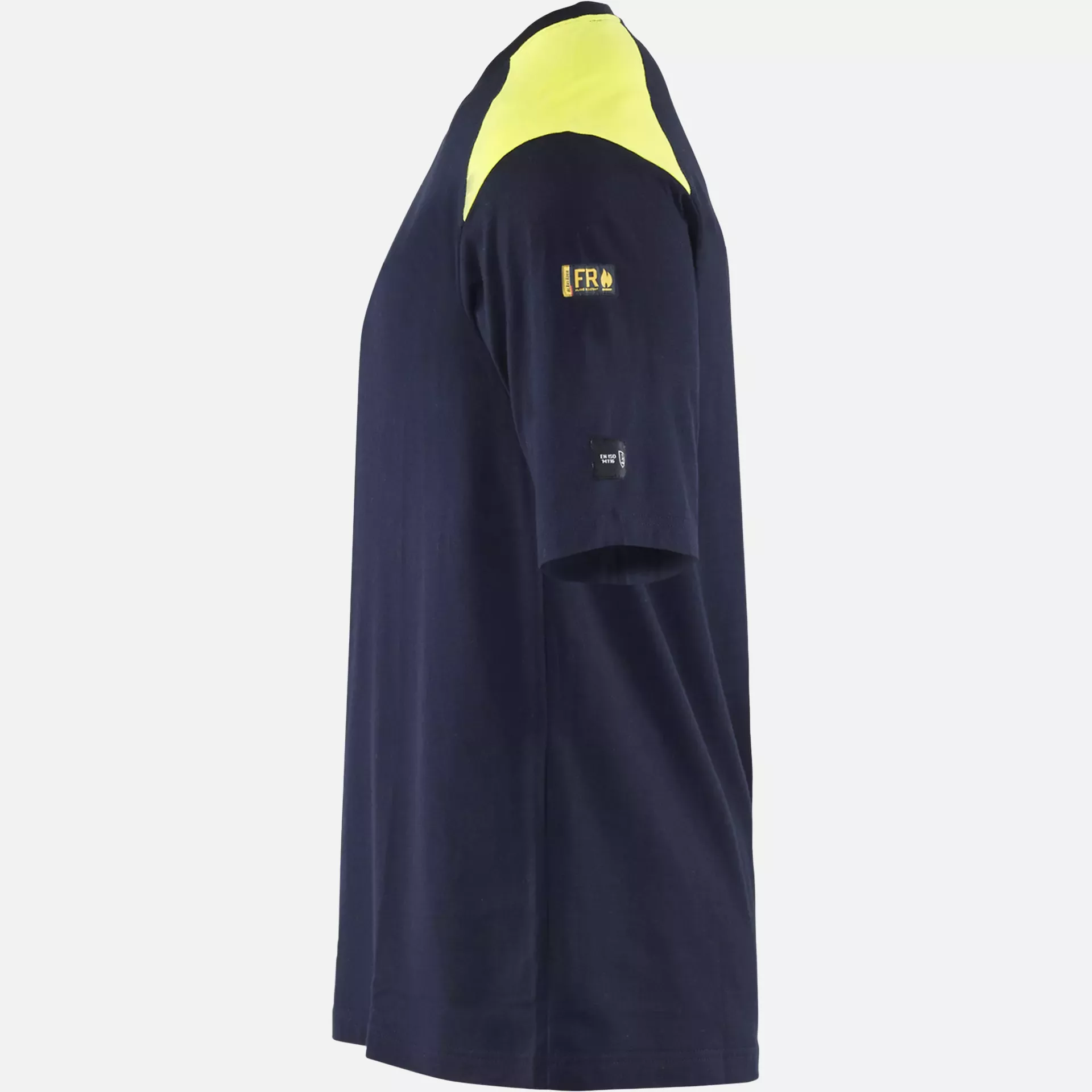 Blaklader 347617378933, Flame Resistant T-Shirt, Navy Blue/ Yellow, image 3