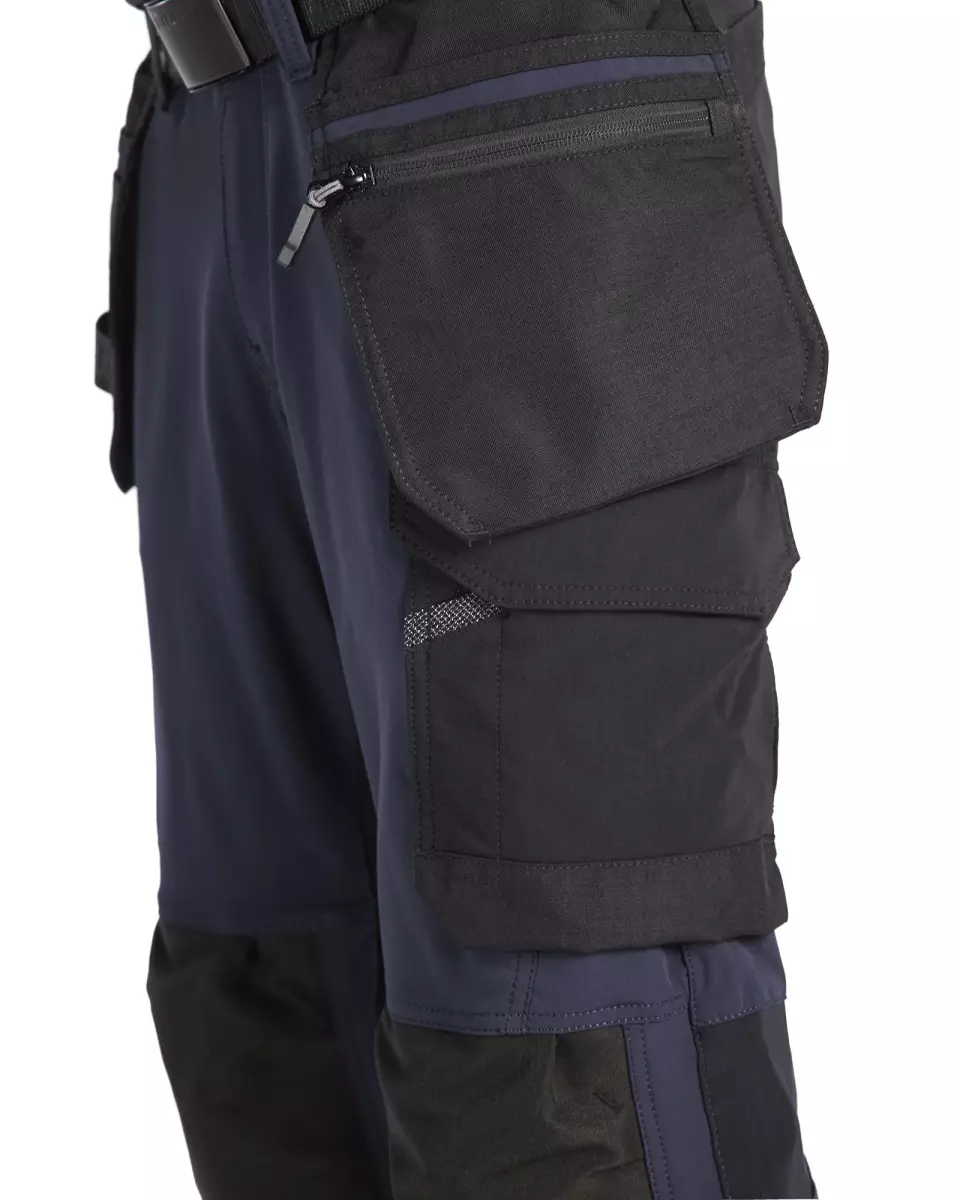 Blaklader 152116458699, 4-Way Stretch Craftsman Pirate Trousers, Dark Navy/Black, image 7, gallery thumbnail
