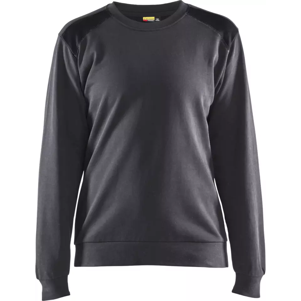 Blåkläder 340811589699, Ladies Sweatshirt, Medium Grey/Black, image 1, gallery thumbnail